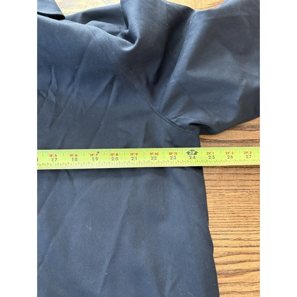 Vintage 80s Burberry's London Women's Navy Trench Coat Size 18 Regular - Picture 4 of 13